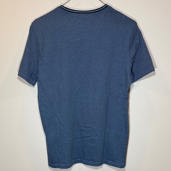 Calvin Klein Men's Navy Striped Tee - Picture 3 of 6